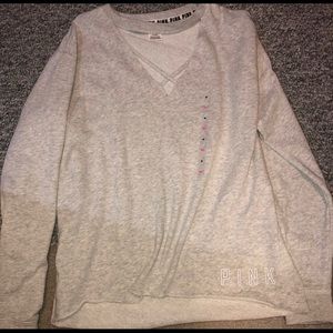 Pink VS Gray Long Sleeve Shirt